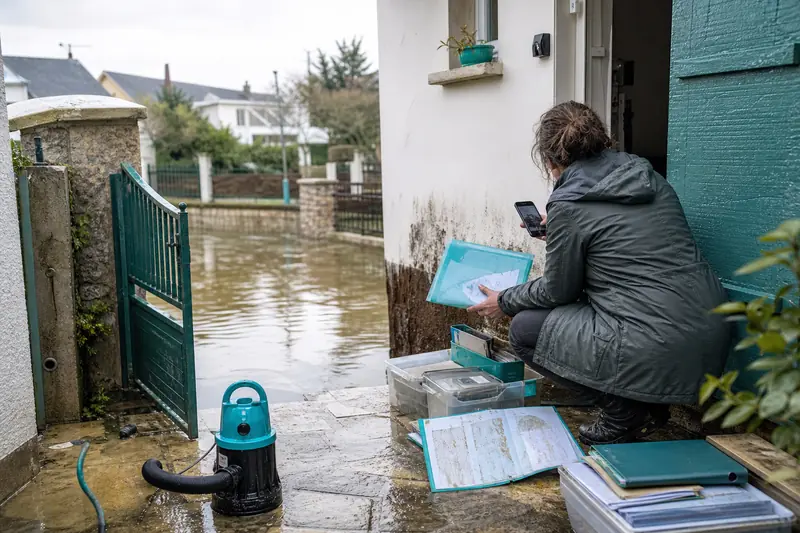 Maison touchée par une inondation et dossier d’assurance habitation