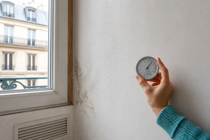Diagnostic d’un mur qui suinte près d’une fenêtre dans un appartement