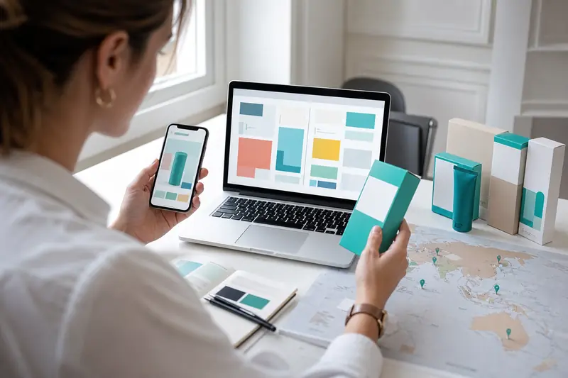 Consultant en localisation comparant des interfaces et supports pour plusieurs marchés