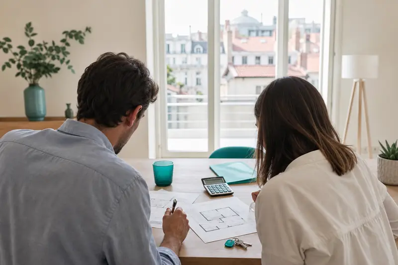 Simulation de crédit immobilier sur plans d’appartement en Auvergne-Rhône-Alpes