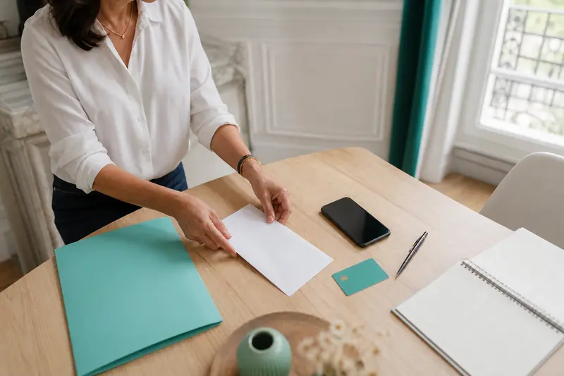 Dossier de résiliation d’une assurance santé individuelle sur une table claire