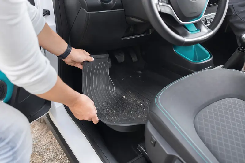 Tapis de sol voiture en TPE retiré pour un nettoyage rapide