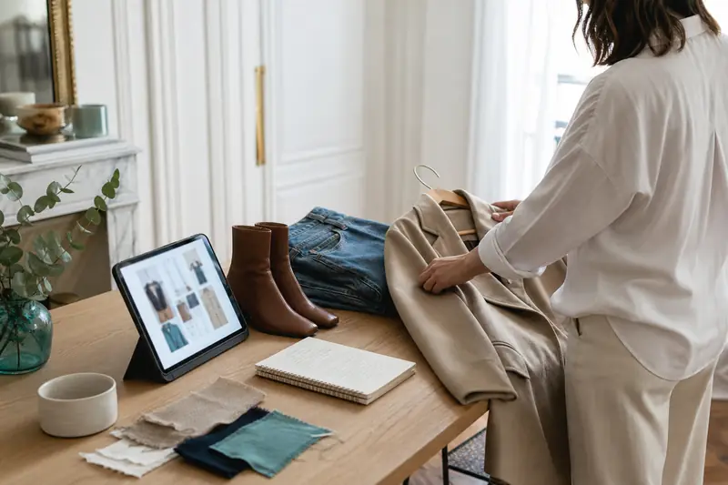 Tablette et vêtements pour trouver son inspiration style sur You Make Fashion